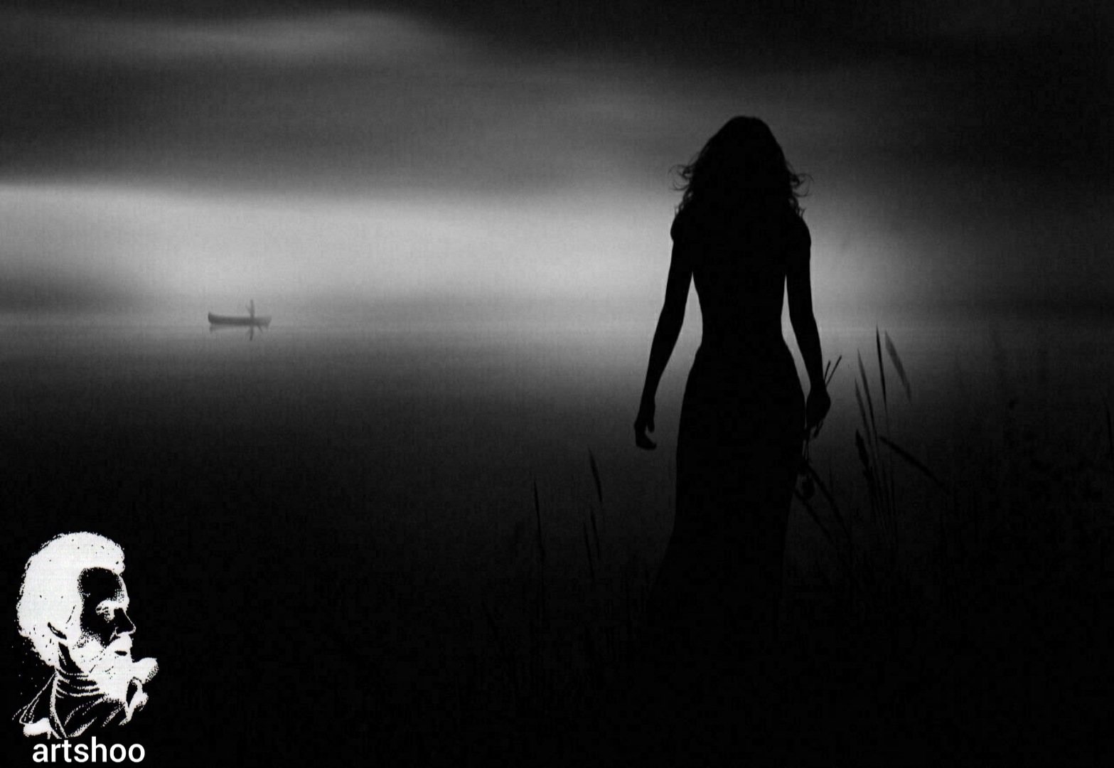 سیاه قلم مدل مداد سفید